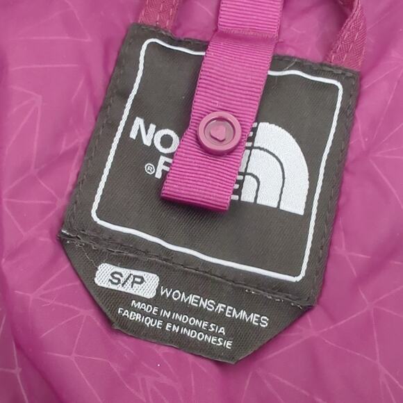 The North Face Parka Snow Shell Rain Jacket Womens Small Purple Hooded - Picture 6 of 11